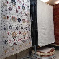 فرش ۶ متری اطلس طلایی ۵۰۰ شاته اصفهان نگارین