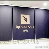 پرده با لوگو شخصی و چاپ اختصاصی 2 روز تحویل