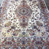 فرش ۹متری تبریز خطیبی چله ابریشم ۵۵رج آکبند