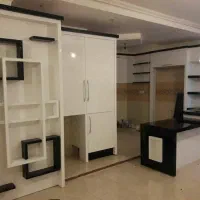 کابینت سفید مشکی براق