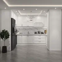 طراحی سه بعدی 3D فضای داخلی کابینت آشپزخانه