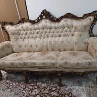 مبل استیل چوب گردو