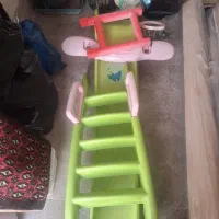 سرسره ۵ پله با تور بسکتبال