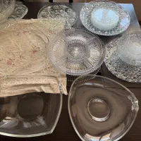 ظروف پذیرایی کریستال اصل و مسی قدیمی