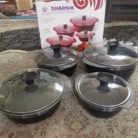 ست هشت تیکه قابلمه و ماهیتابه