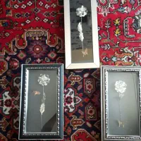 سه عدد تابلو طرح نقره