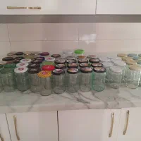 شیشه برای نگهداری رب ترشی حبوبات و...
