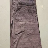 دستک پرده مخمل بادمجونی