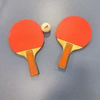 راکت پینگ پنگ با دو عدد توپ