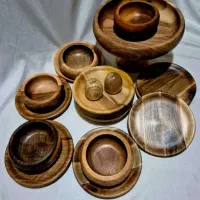 ظرفهای چوبی .اردوخوری تخته سرو