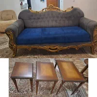 مبل هفت نفره همراه با گل میز