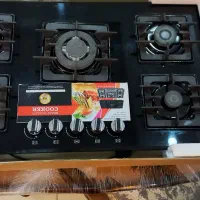 گاز پنج شعله صفحه شیشه ای