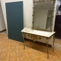 اینه کنسول لوازم برنزی قدیمی ا