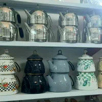 کتری قوری لعابی و استیل