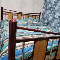 فروش تخت خواب فلزی دو نفره همراه کفی نیوپان