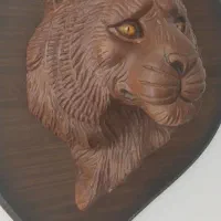 مجسمه چوبی شیر سایز بزرگ