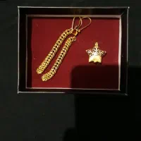 گوشواره و انگشتر طلا