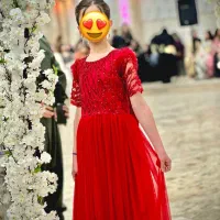 سارافون قرمز دخترانه