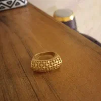 انگشترطلاروس وگوشواره بخیه ای