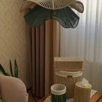 ست مکرومه/لوستر/ آباژور رومیزی