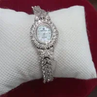 ساعت طرح نقره رویال کراون موتورژاپن کوارتز