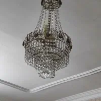 دو عدد لوستر با کریستال های کاملا سالم