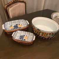 پیرکس گلدار  سه عدد