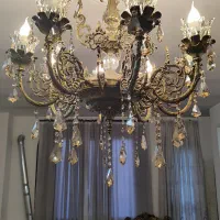 لوستر تمام برنجی ۸ شاخه