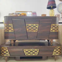 ست میز تلوزیون و آینه کنسول