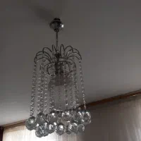 دو عدد لوستر کریستالی