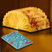 آباژور کتابی مدل دنیای گل ها،هدیه‌ای لاکچری و خاص