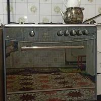 گاز طرح فر درب تمام شیشه سالم و مرتب