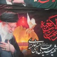 تعدادی پرچم مخمل وفلامنت با دسته