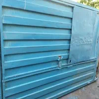 درب حیاط و کمد فلزی