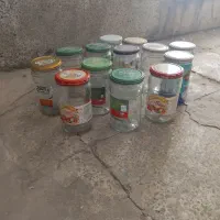 شیشه ای مربا  سالم وتمیز