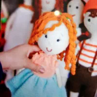 عروسک بافتنی دختر