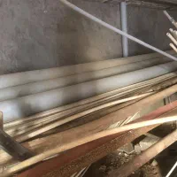 لوله پولیکا ۶ اینچ و نبشی۸ و نبشی ۴