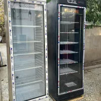 فریزر ایستاده تک درب  عرض 70 داخل مشکی داخل سفید