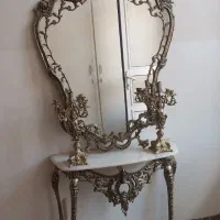 آینه و شمعدان برنز