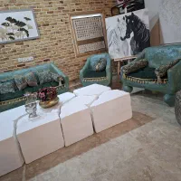 ست مبلمان دستساز پتینه کاری شده ۷نفره