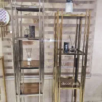 ویترین استند کتابخانه فایل طبقات طلای نقره ای