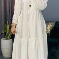 پیراهن کتان نخی تابستانی ساحلی