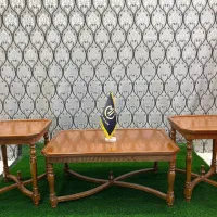 میز عسلی فیروزه 3 تکه
