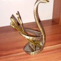 جا قاشقی برنجی عتیقه و انگشتر برنجی معاوضه بادمگیر