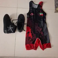 لباس ورزشی ،دوبنده قرمز درحدنو.مناسب 7 تا 10 سال