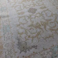 ۲تخته فرش۹متری وکناره یک در۳مترطوسی طلاکوب۱۲۰۰شانه
