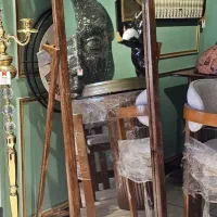 آینه قدی پایه دار تمام چوب
