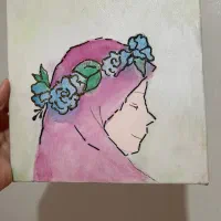 بوم نقاشی و اکلیلی شده / طرح دخترانه