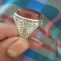 انگشتر عقیق یمنی اصل سه پوست رکاب قلم