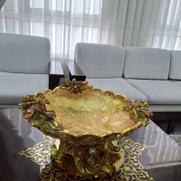 میوه خوری دکوری رزینی طلایی